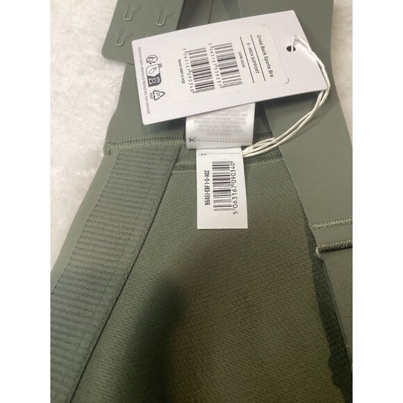 Gymshark Women’s Cross Back Sports Bra High Support Core Olive Size S NWT Yoga - Picture 4 of 7